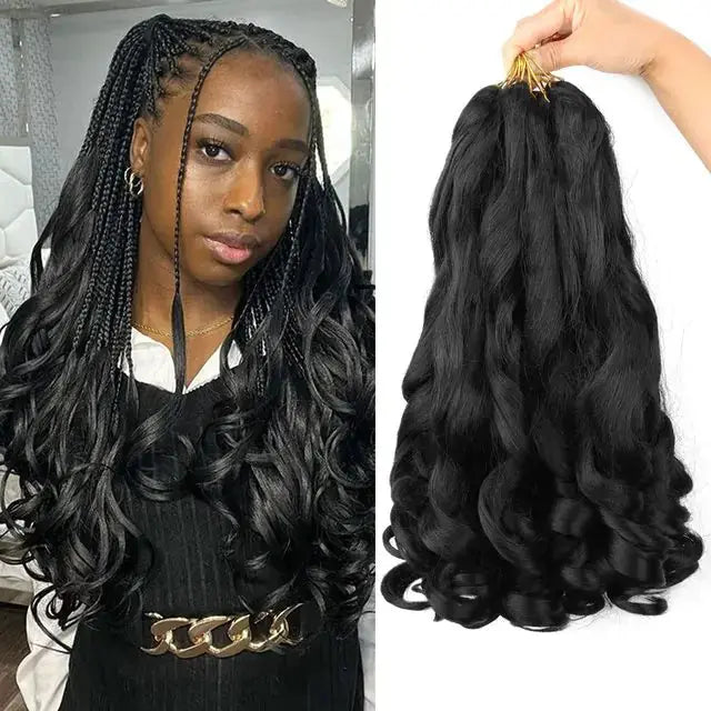 French Curl Braiding Synthetic Hair GLR SHOPPING