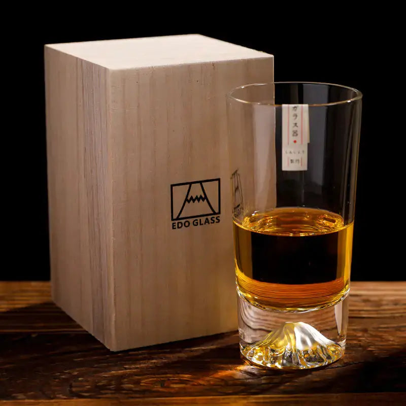 Japanese Mount Fuji Style Whiskey Glass GLR SHOPPING