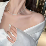 Clavicle Titanium Steel Choker Necklace