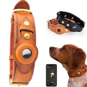 Leather Anti-Lost Dog Collar GLR SHOPPING