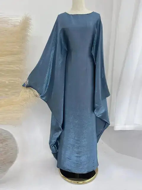 Satin Butterfly Abaya GLR SHOPPING
