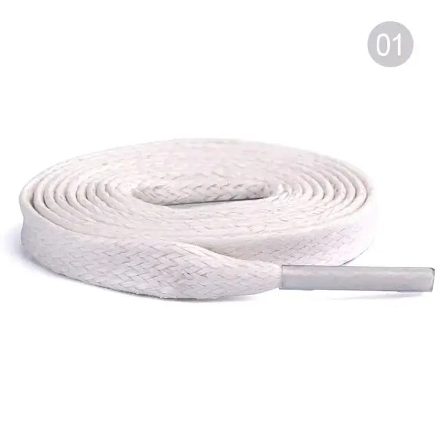 Flat Waxed Cotton Shoelaces Collection GLR SHOPPING
