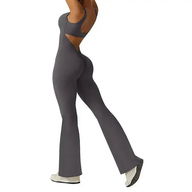 Sexy Push Up Flare Jumpsuit GLR SHOPPING