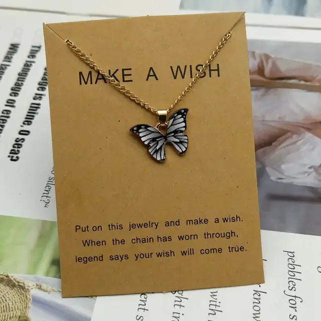 Butterfly Pendant Necklace GLR SHOPPING