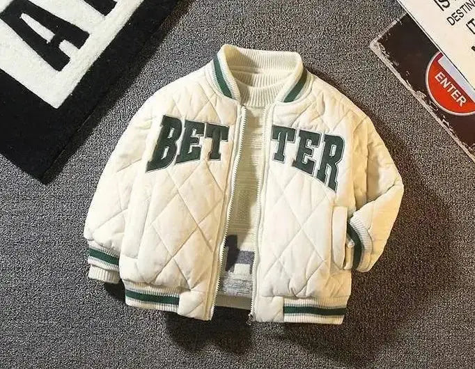 Kinder Baseball "BETTER" Bomber Jacket GLR SHOPPING