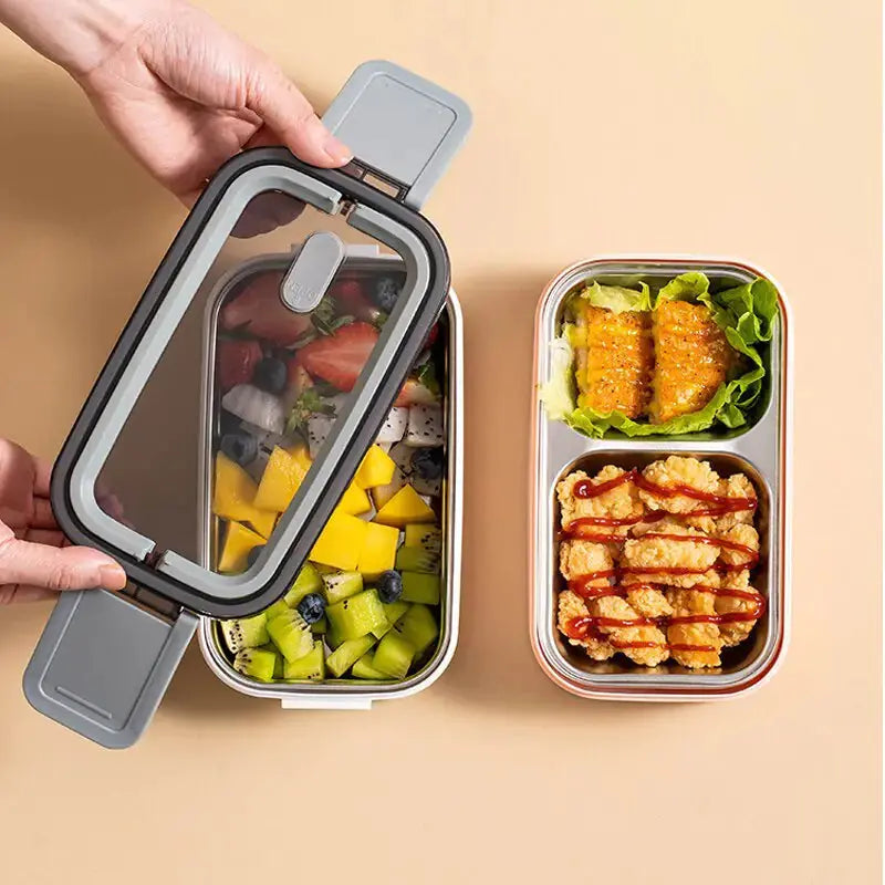 2 Layer Stainless Steel Bento Box GLR SHOPPING