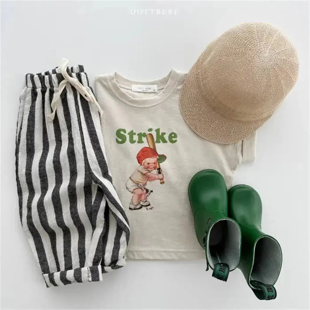 Toddlers Stripe Pants GLR SHOPPING