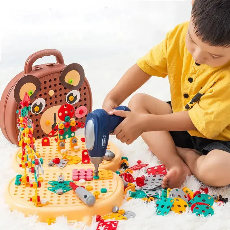 Children Electric Drill Toolbox Driller Games GLR SHOPPING