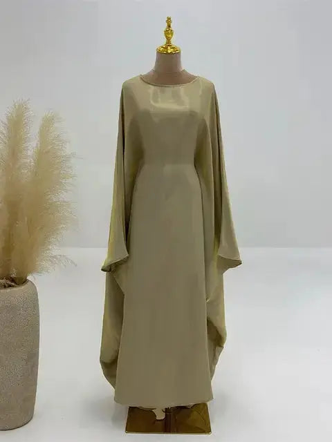 Satin Butterfly Abaya GLR SHOPPING