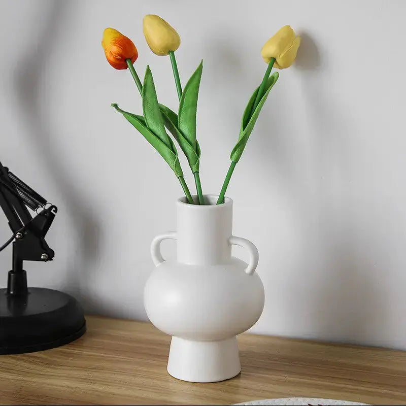 White Black Ceramic Vases GLR SHOPPING