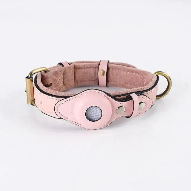 Leather Anti-Lost Dog Collar GLR SHOPPING