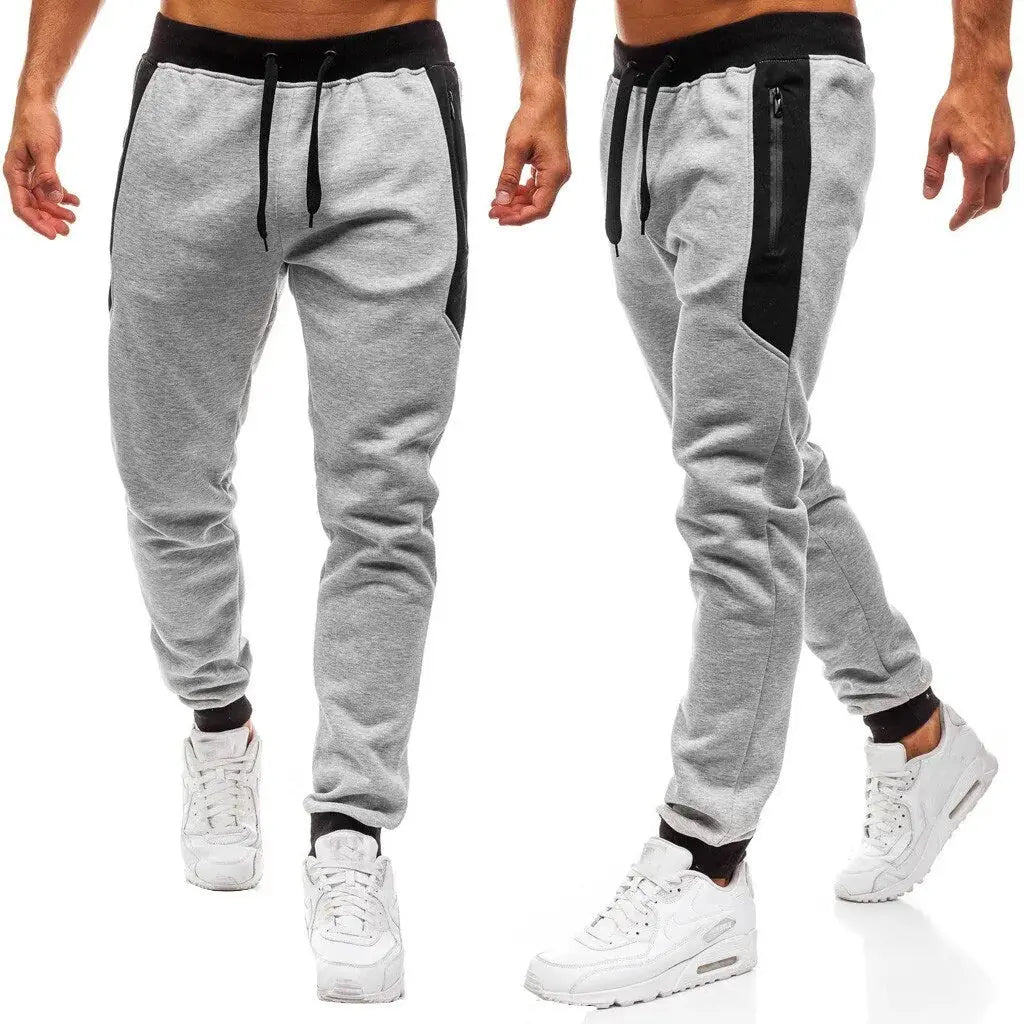 Men's Casual Twill Cotton Trousers: Gray, Long Ankle, Super Elastic GLR SHOPPING