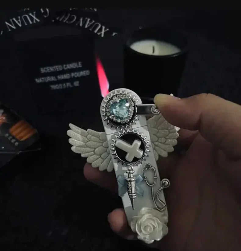 Angel Wings Windproof Jet Flame Lighter GLR SHOPPING