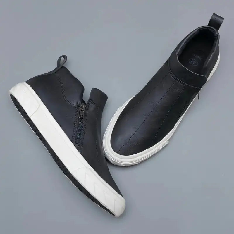 Men Vulcanized Leather Loafer Shoes GLR SHOPPING