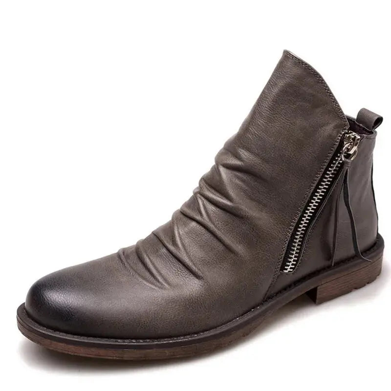 Men's Leather Boots GLR SHOPPING