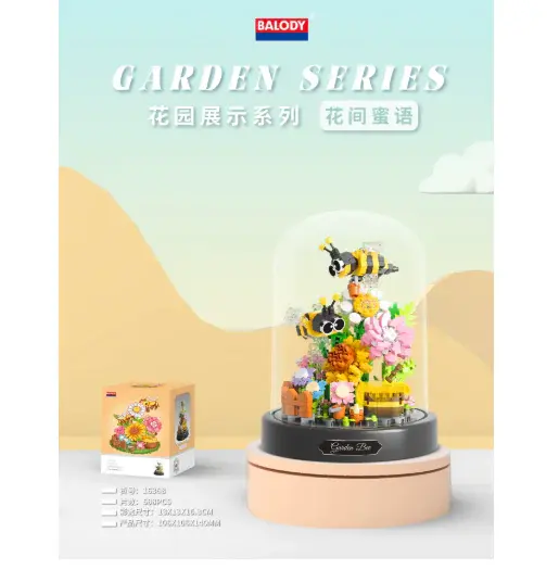 Bee Butterfly Flower Bonsai Block (Single) GLR SHOPPING