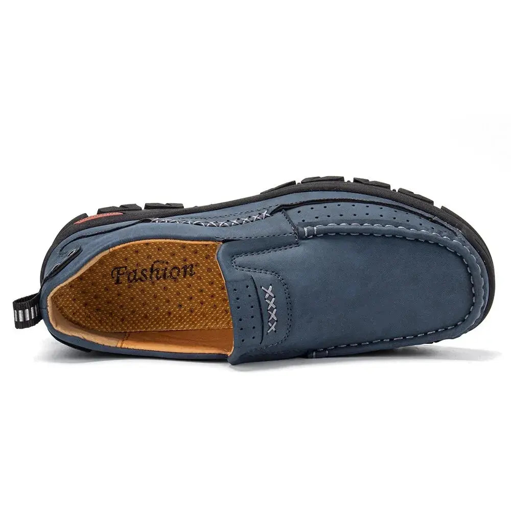 Men's Casual Breathable Loafers Leather Shoes GLR SHOPPING
