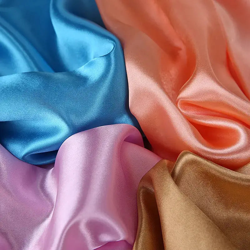 Solid Color Silk Neckerchief Scarf GLR SHOPPING
