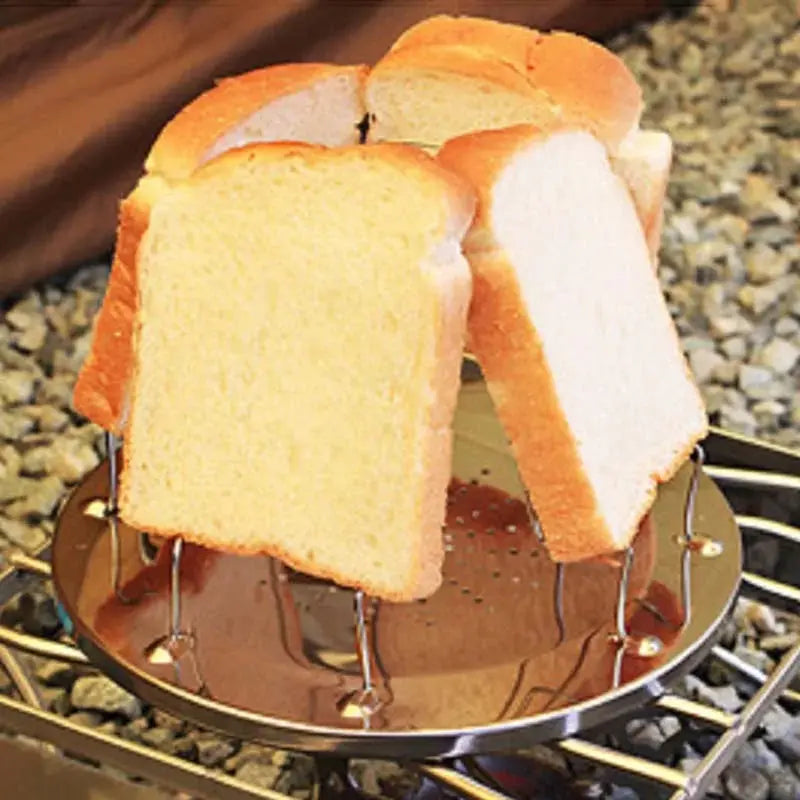 Folding Simple Portable Stainless Steel Toast Rack GLR SHOPPING