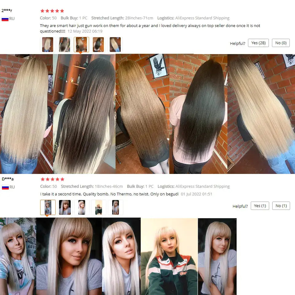 Straight Fake Fibers Hairs GLR SHOPPING