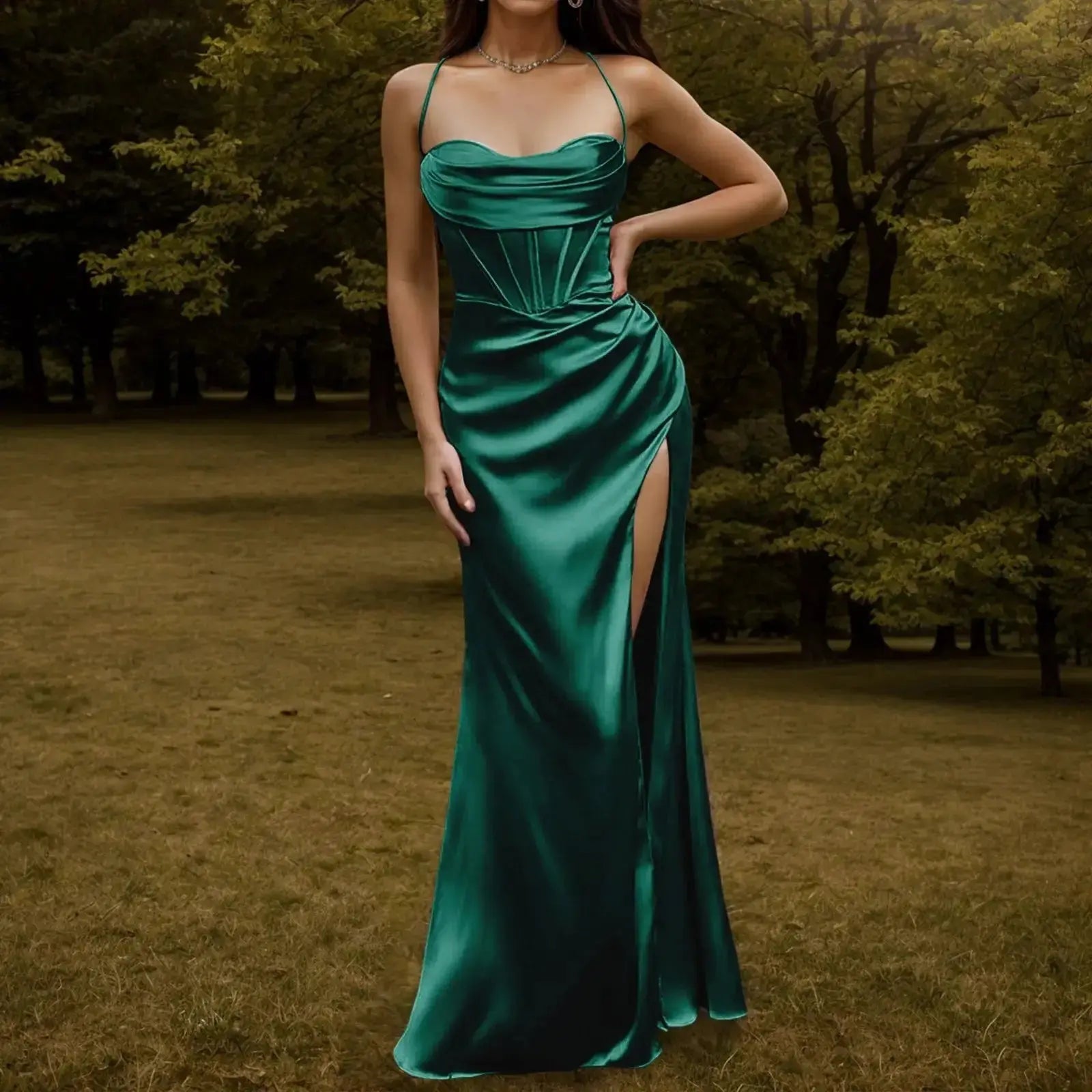 Women's Satin Dress GLR SHOPPING
