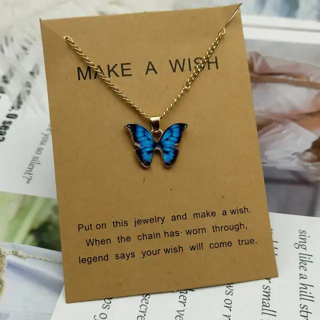 Butterfly Pendant Necklace GLR SHOPPING