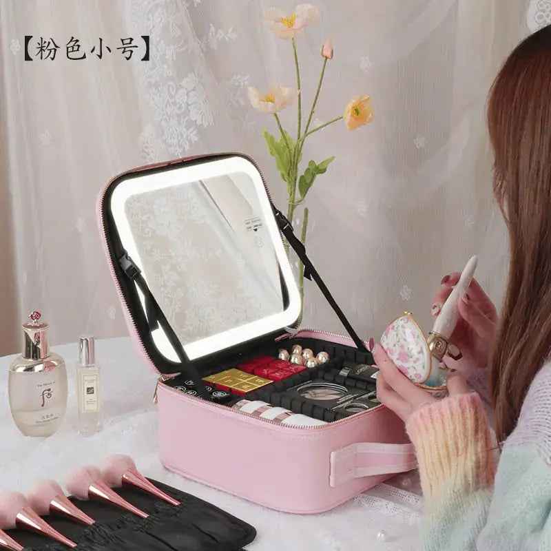 Smart LED Cosmetic Case with Mirror GLR SHOPPING