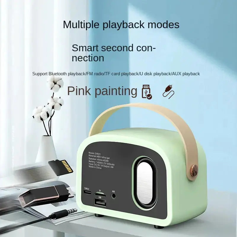 Retro Mini Bluetooth Speaker GLR SHOPPING
