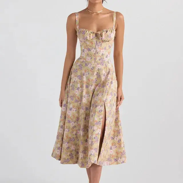 Elegant Midi Spaghetti Strap GLR SHOPPING