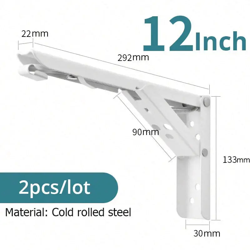 Folding Shelf Brackets Heavy Duty GLR SHOPPING