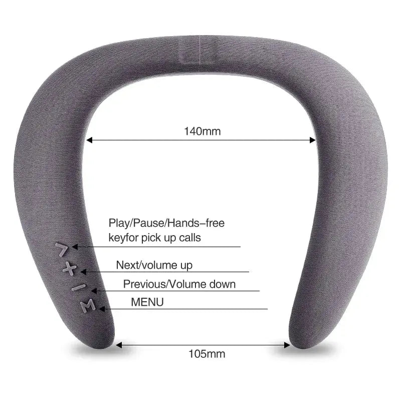 Fun Portable Bluetooth Neckband Dual Speakers GLR SHOPPING