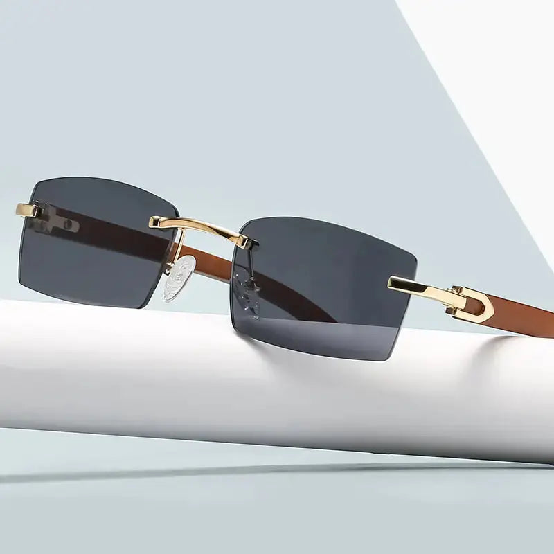 Rectangle Fashion Rimless Sunglasses GLR SHOPPING