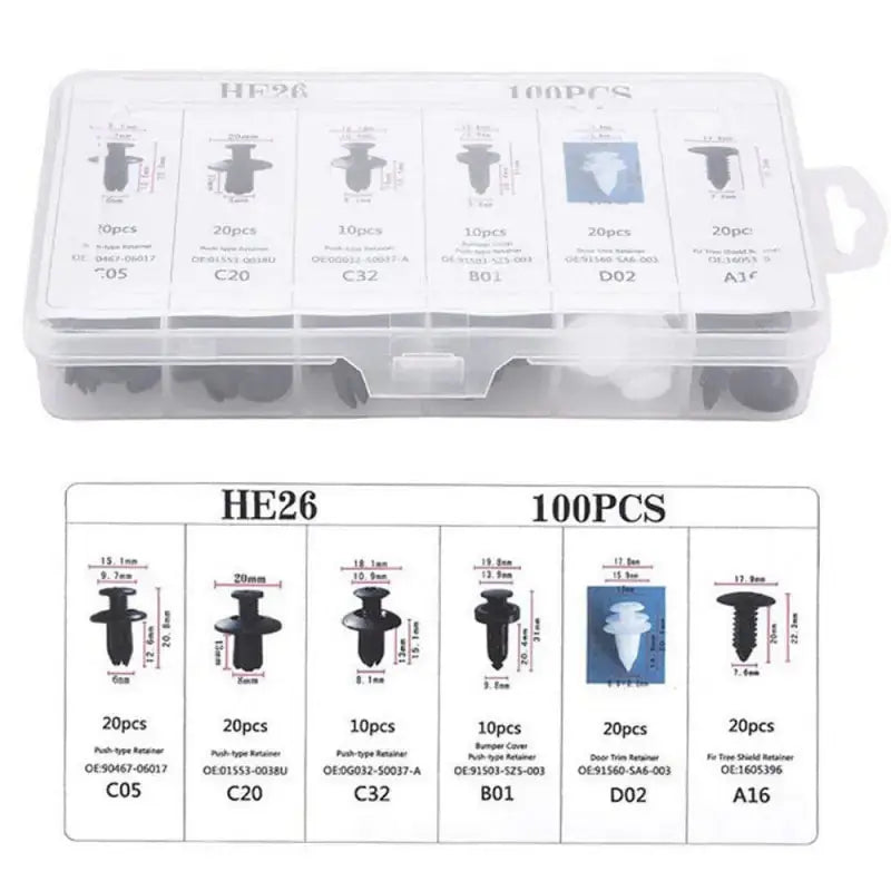 Car Fastener Clip Mixed Pack GLR SHOPPING