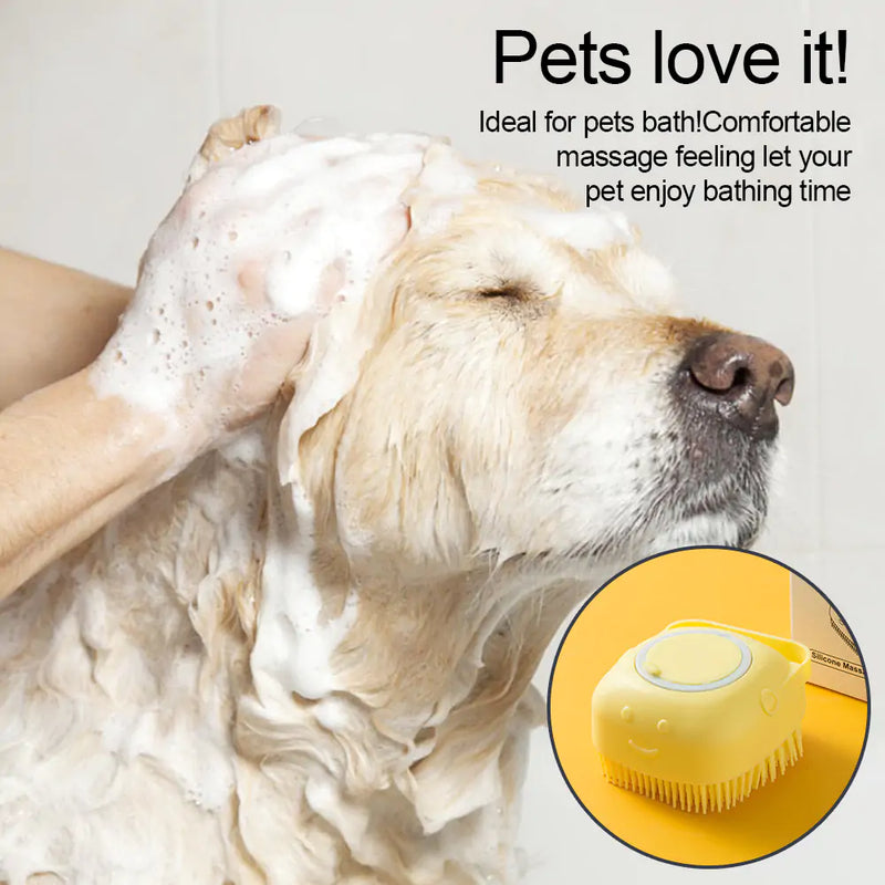 Soft Silicone Dog Massage Shampoo Brush (Private Listing)