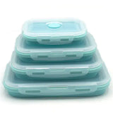 Silicone Rectangle Lunch Box Set