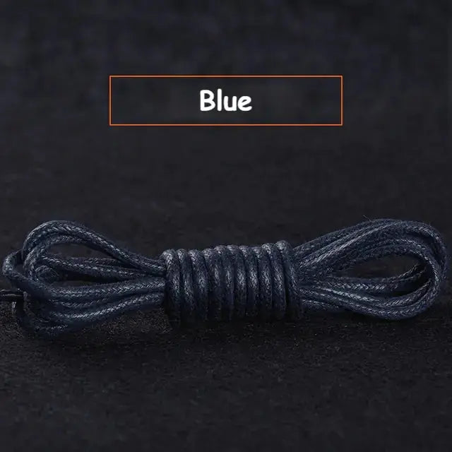 Cotton Waxed Round Shoelaces Set GLR SHOPPING