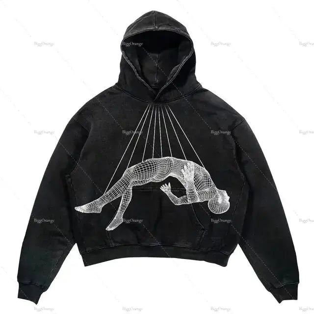 Punk Wind Ninja Printed Hoodies GLR SHOPPING