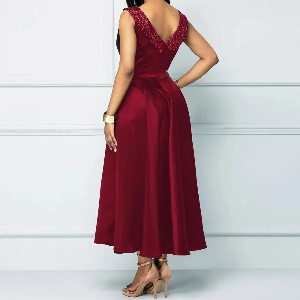 Vintage Elegant Sleeveless Dress GLR SHOPPING