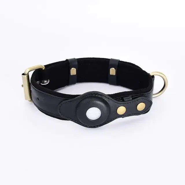 Leather Anti-Lost Dog Collar GLR SHOPPING