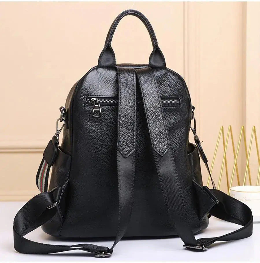 Casual Leather Backpack- Seattle GLR SHOPPING