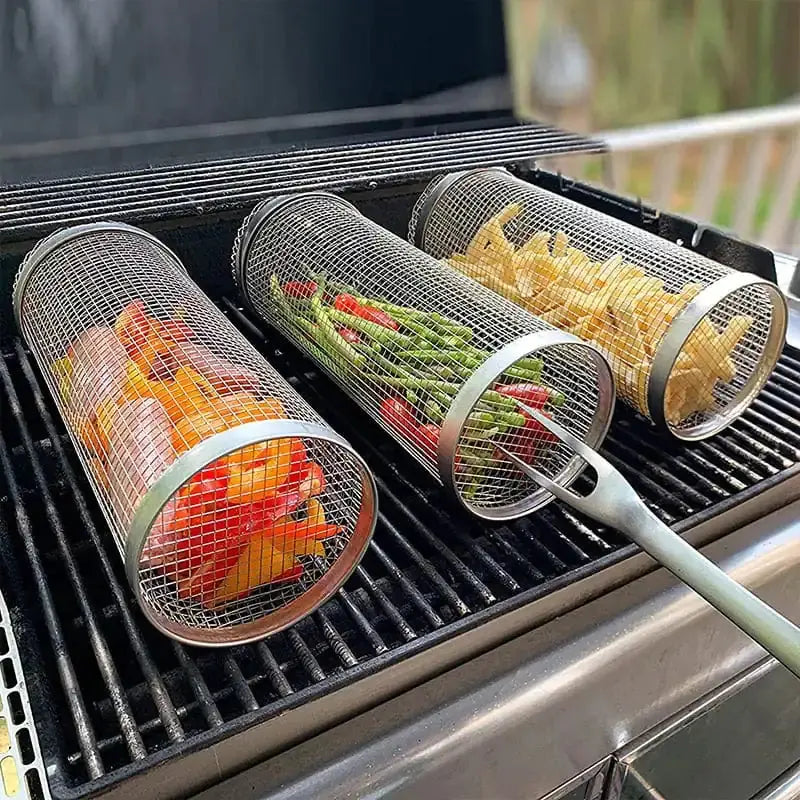 Cylinder Grill Basket GLR SHOPPING