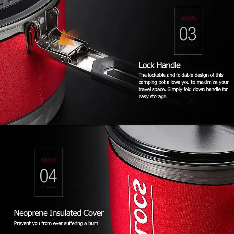 Outdoor Foldable Handle Cooking Pot GLR SHOPPING