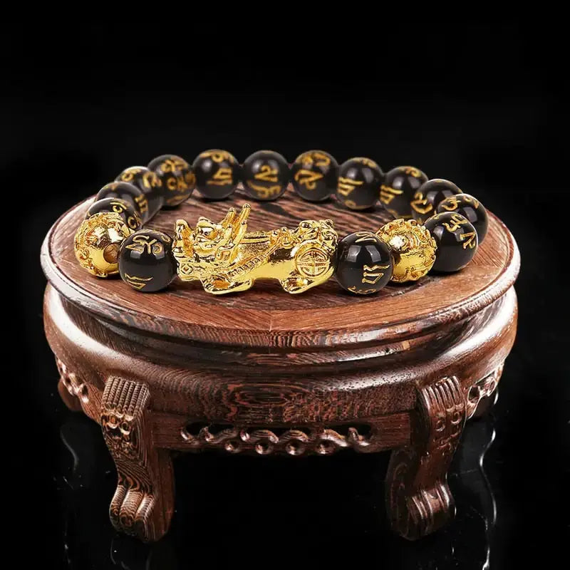 Feng Shui Wealth Bracelet: Black Beads GLR SHOPPING