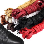 Flat Waxed Cotton Shoelaces Collection GLR SHOPPING