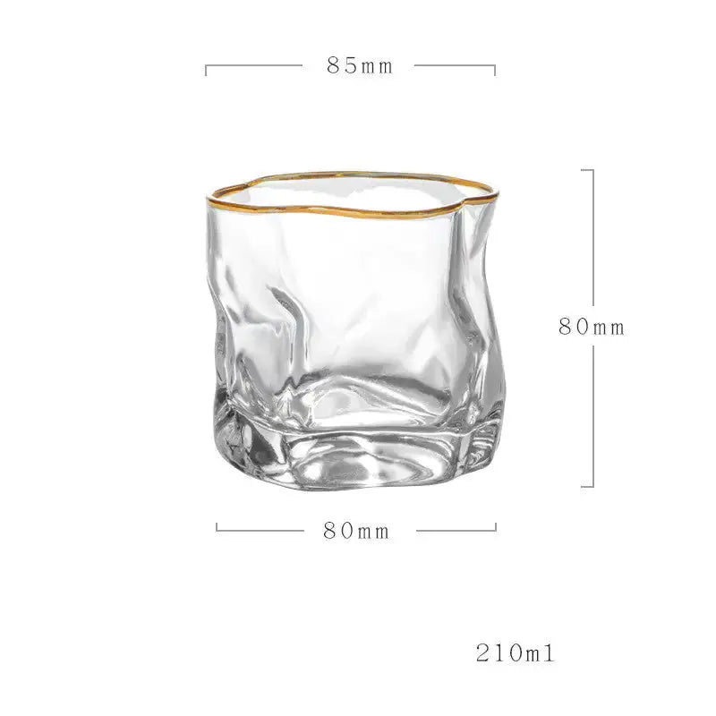 Unique Irregular-Shaped Whiskey Glass GLR SHOPPING