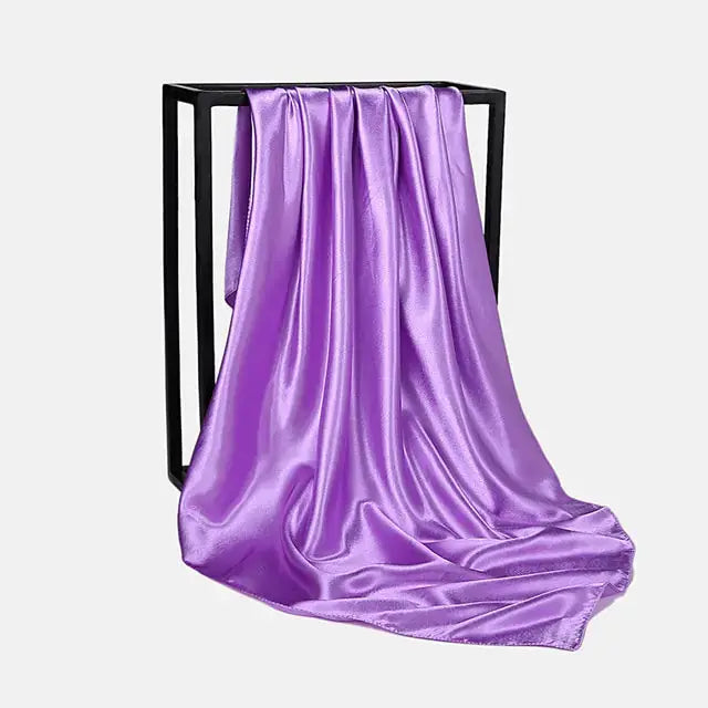Solid Color Silk Neckerchief Scarf GLR SHOPPING
