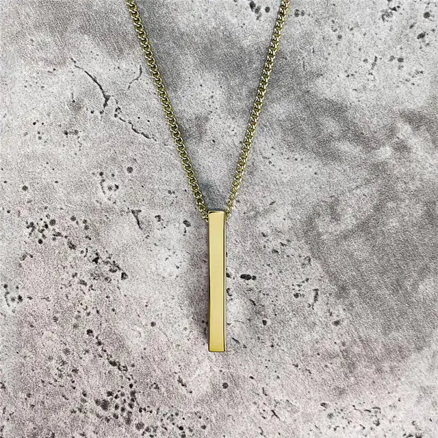 Rectangle Pendant Necklace GLR SHOPPING