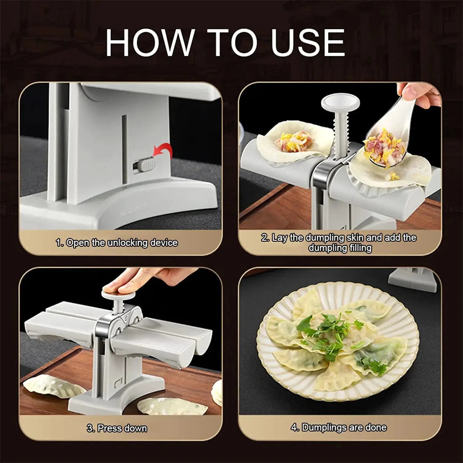 Double Head Press Dumplings Maker GLR SHOPPING