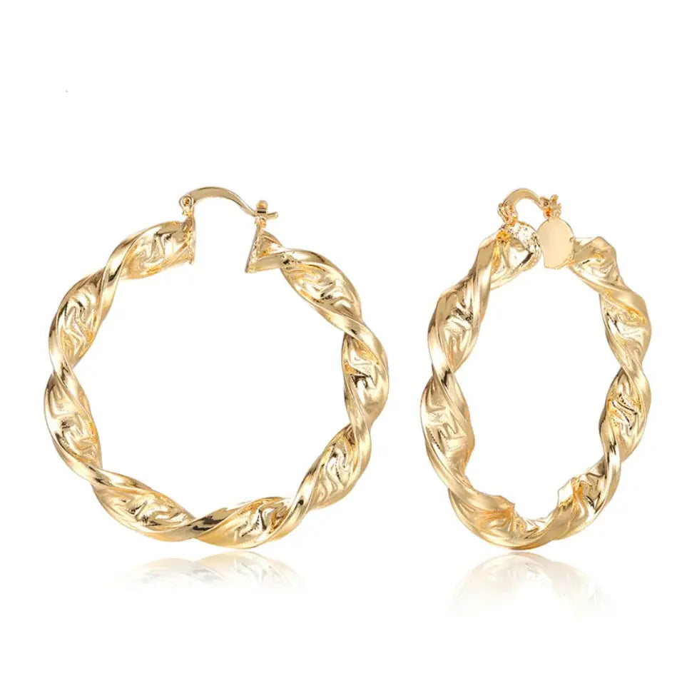 Punk Chic: Great Wall Hoop Earrings GLR SHOPPING