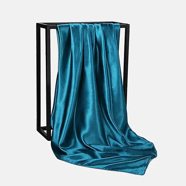 Solid Color Silk Neckerchief Scarf GLR SHOPPING